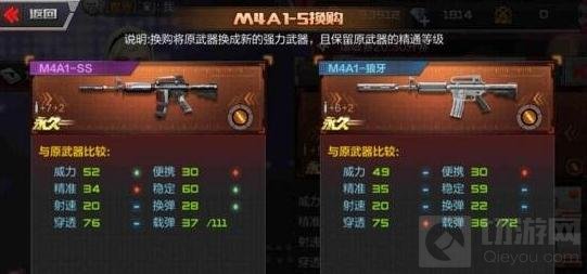 CF手游M4A1枪王荣耀换购解析 武器换购流程