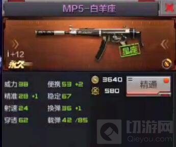 CF手游MP5白羊座厉害吗 全新星座武器属性揭秘