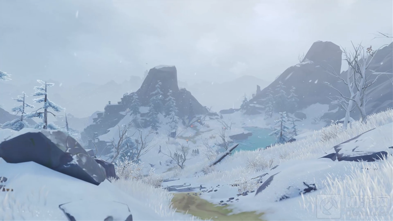 风霜冰雪之境 开放世界冒险游戏原神龙脊雪山场景纪录片曝光